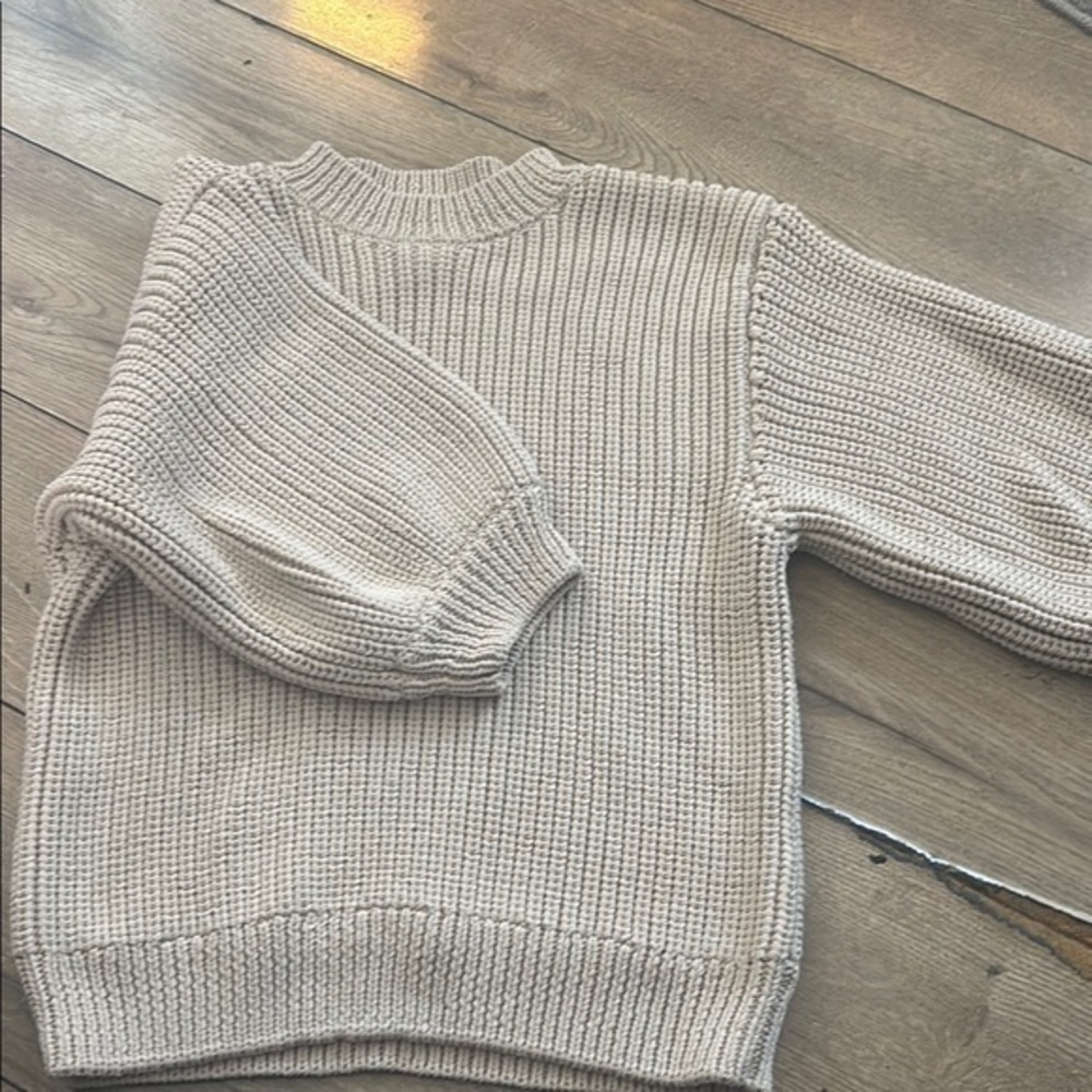 Cozy Beige Knit Sweater